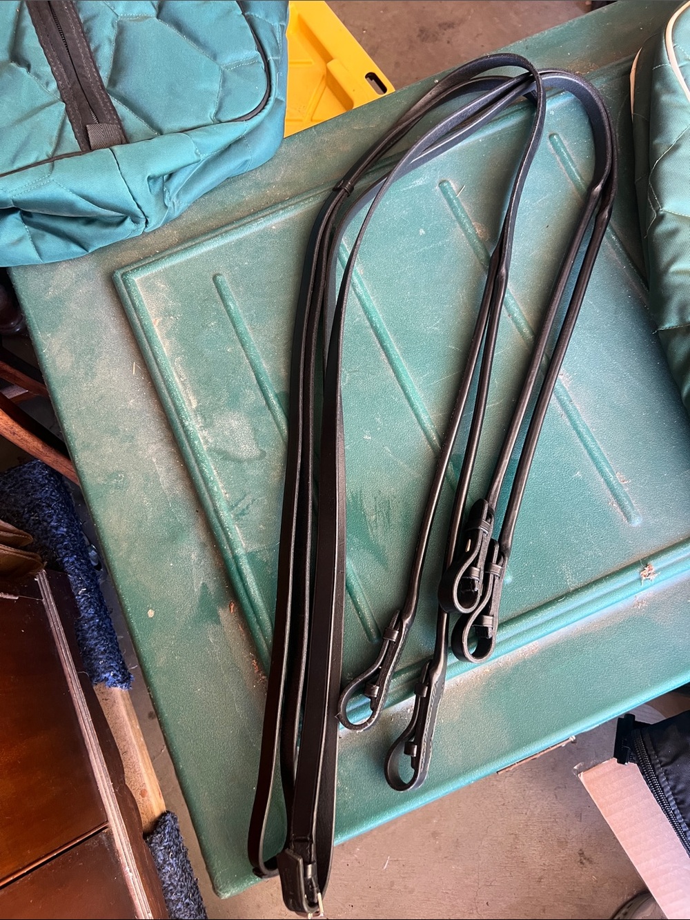 Passier double reins never used Classic Black Leather Reins
